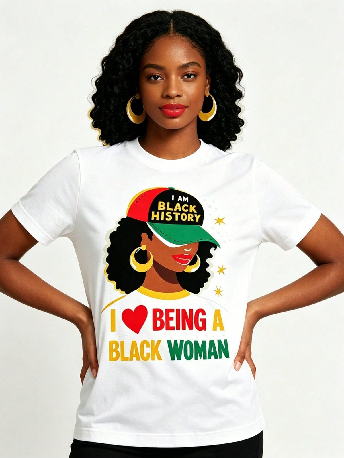 I Love Being A Black History Month Print Tee Unisex 2026 Short Sleeve Top