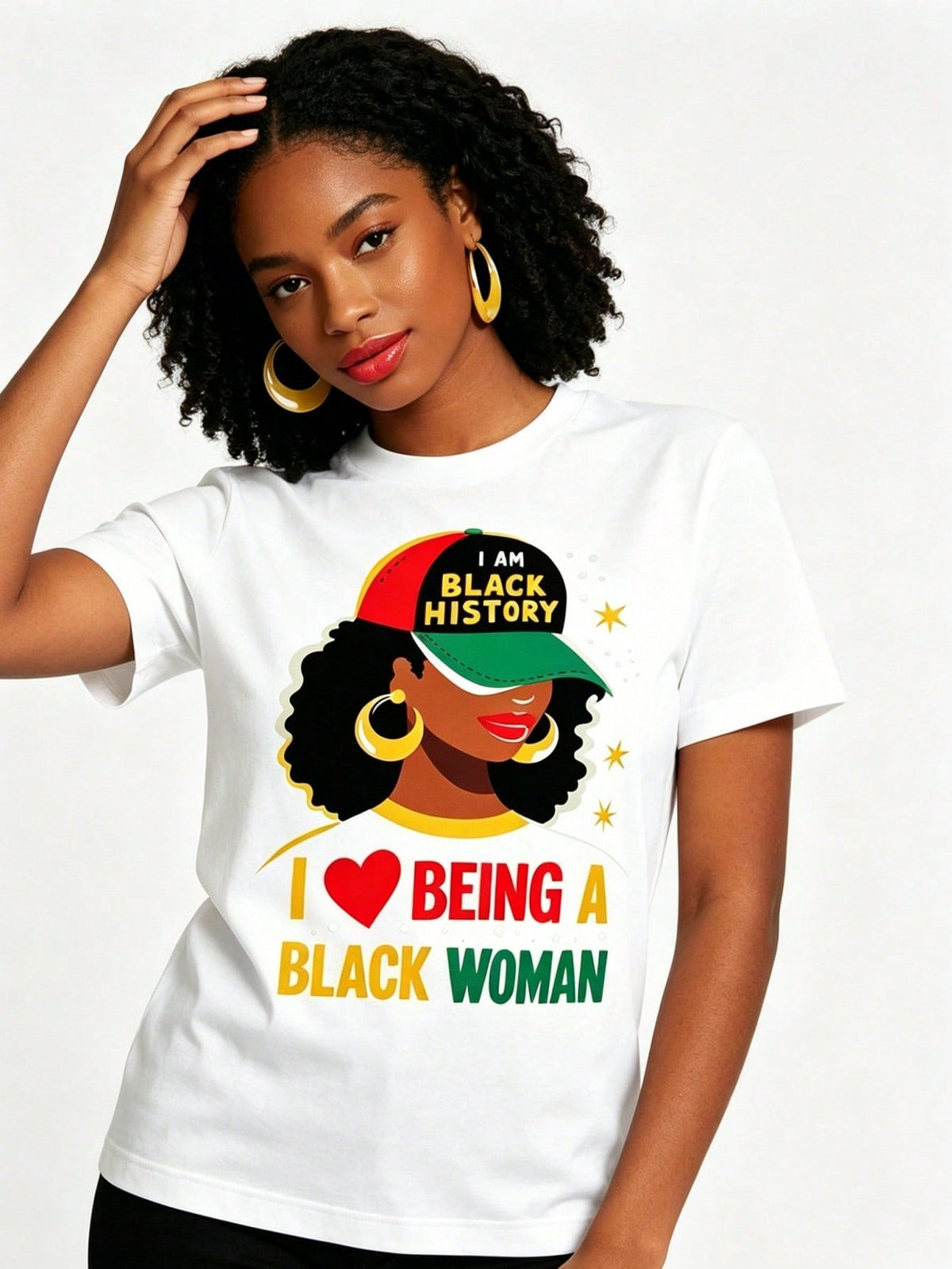 I Love Being A Black History Month Print Tee Unisex 2026 Short Sleeve Top