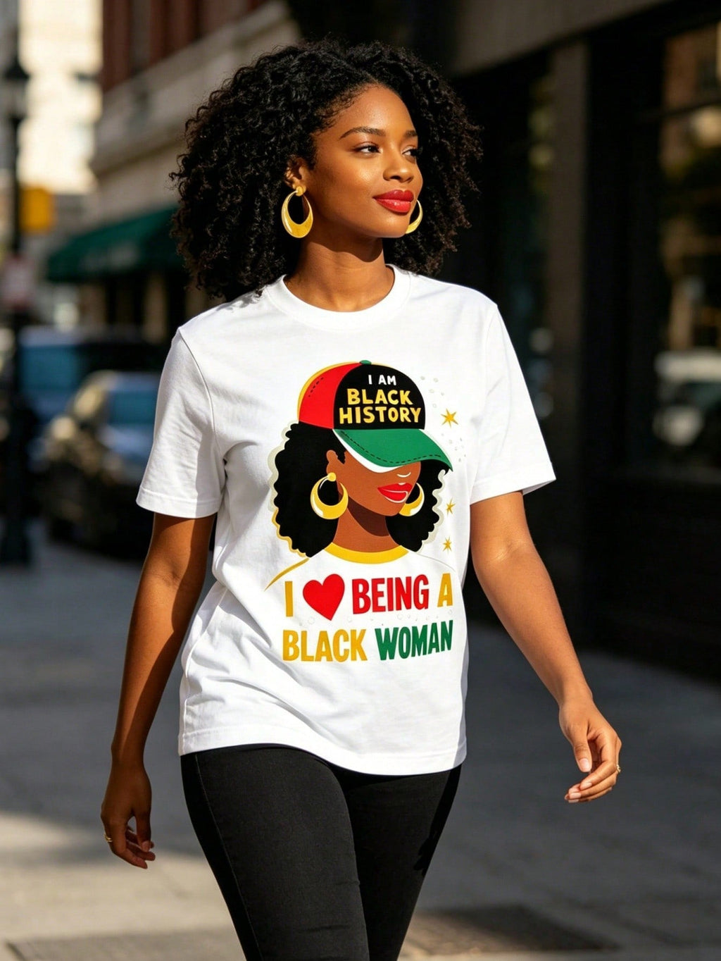 I Love Being A Black History Month Print Tee Unisex 2026 Short Sleeve Top