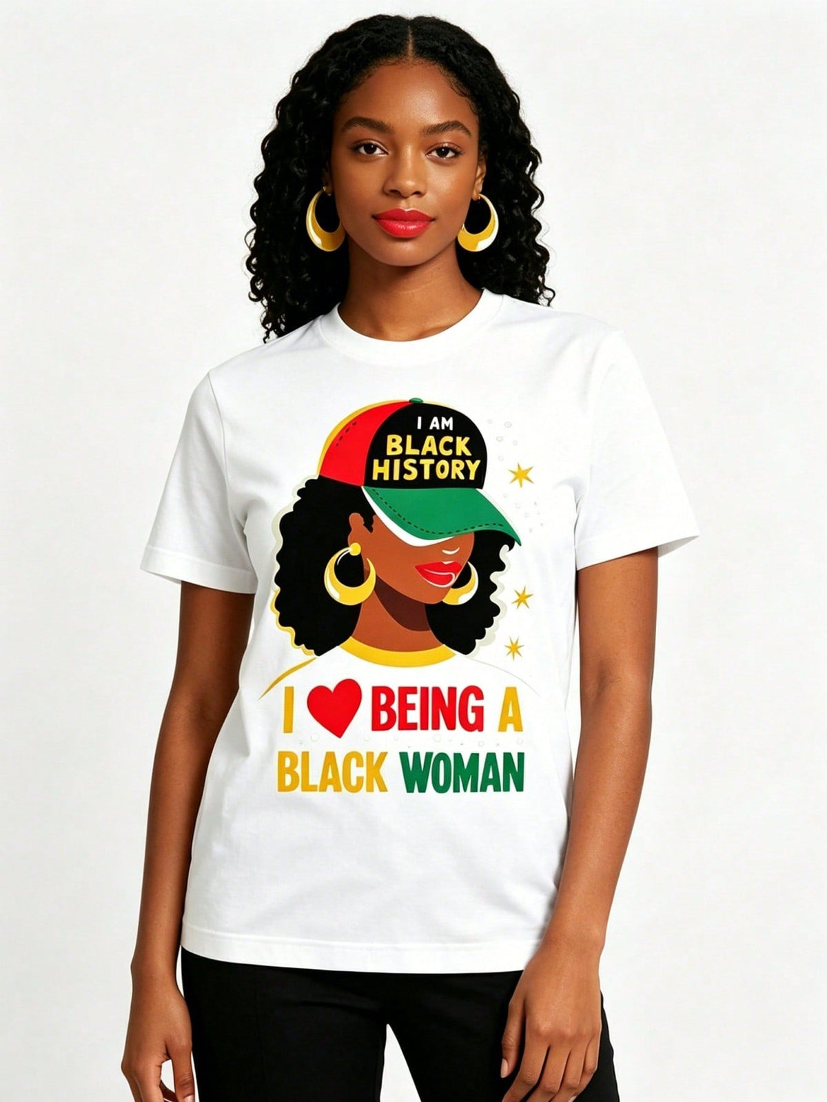 I Love Being A Black History Month Print Tee Unisex 2026 Short Sleeve Top