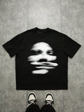 Bolty Teen Abstract Print Short Sleeve Casual Tee Summer Crew Neck Graphic Top