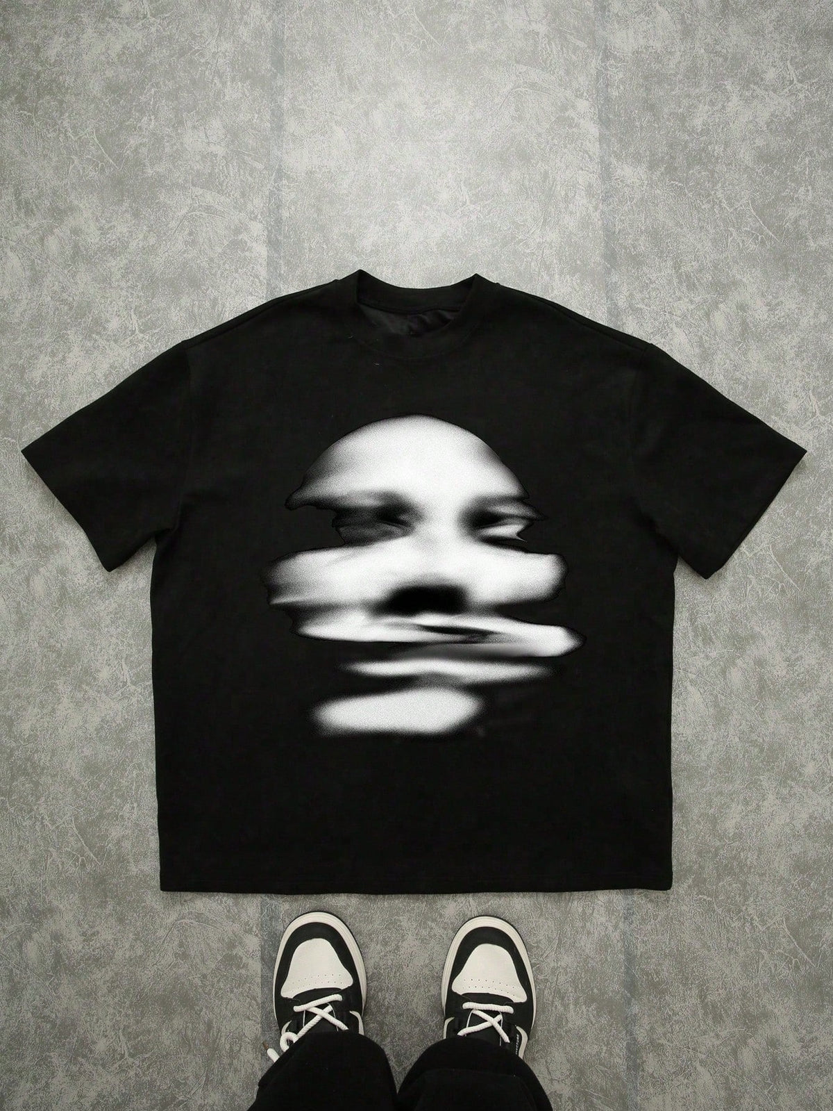 Bolty Teen Abstract Print Short Sleeve Casual Tee Summer Crew Neck Graphic Top