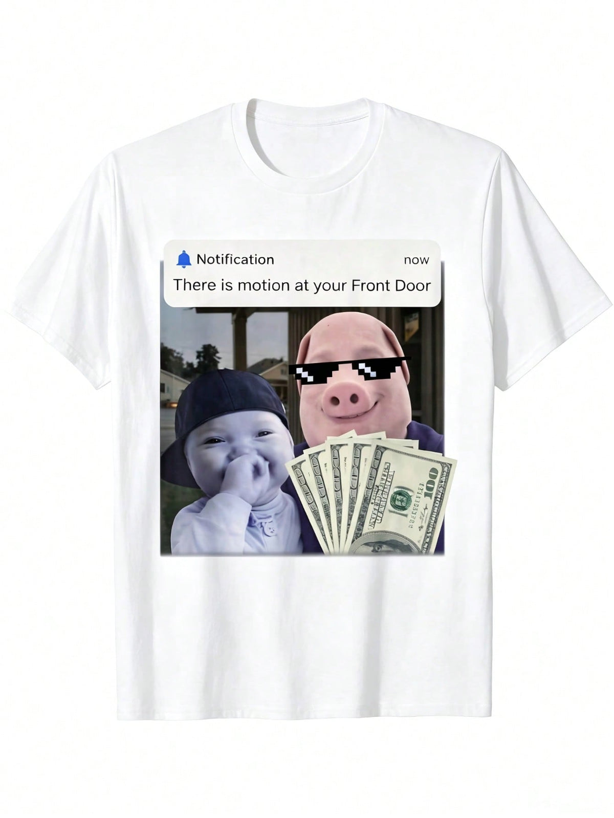 There Is Motion John Pork Meme Tee Unisex Oversized Short Sleeve Casual Top