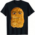 Chicken Nugget Meme Print Tee Unisex Funny Graphic Crew Neck Short Sleeve Top