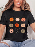 Autumn Pumpkin Pattern, Thanksgiving Design, Halloween Pumpkin.Fall Clothes For Women
