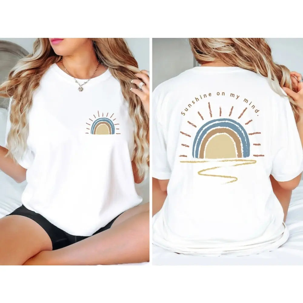 Retro Sun Shine On My Mind Shirt, Summer Shirt, Vacation Shirt, Beach Shirt