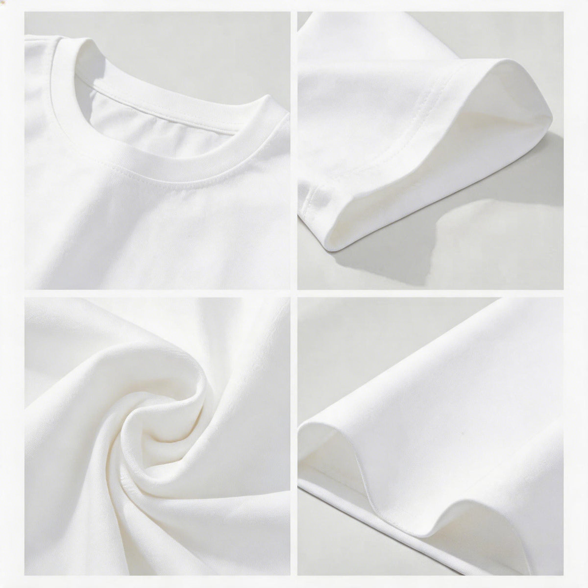 Santa Monica Beach Print Cotton White Short Sleeve Tee Los Angeles Vibe Top
