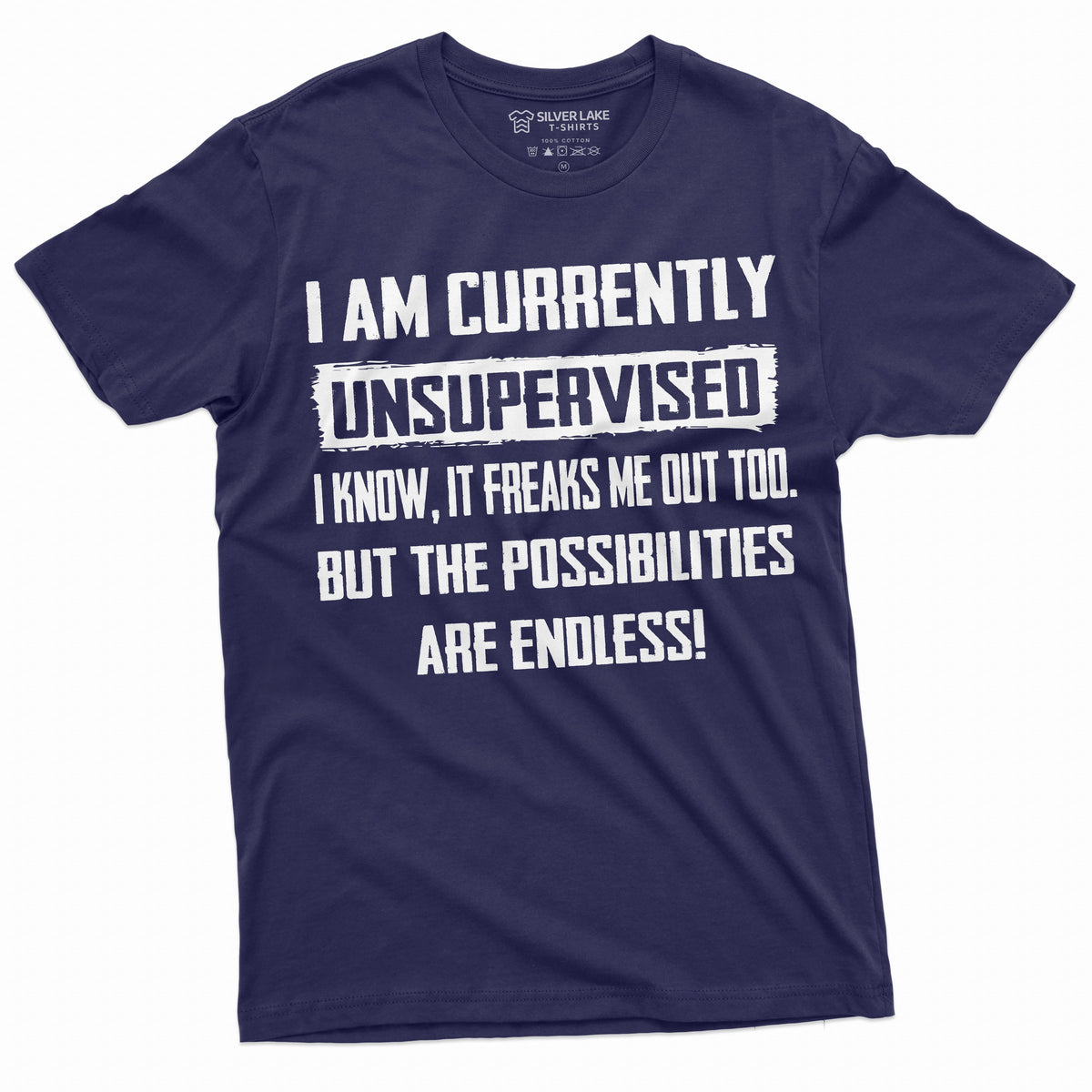 Men'S Funny T-Shirt I Am Currently Unsupervised T-Shirt Hilarious Funny Saying Tee For Him (3X-Large Black)