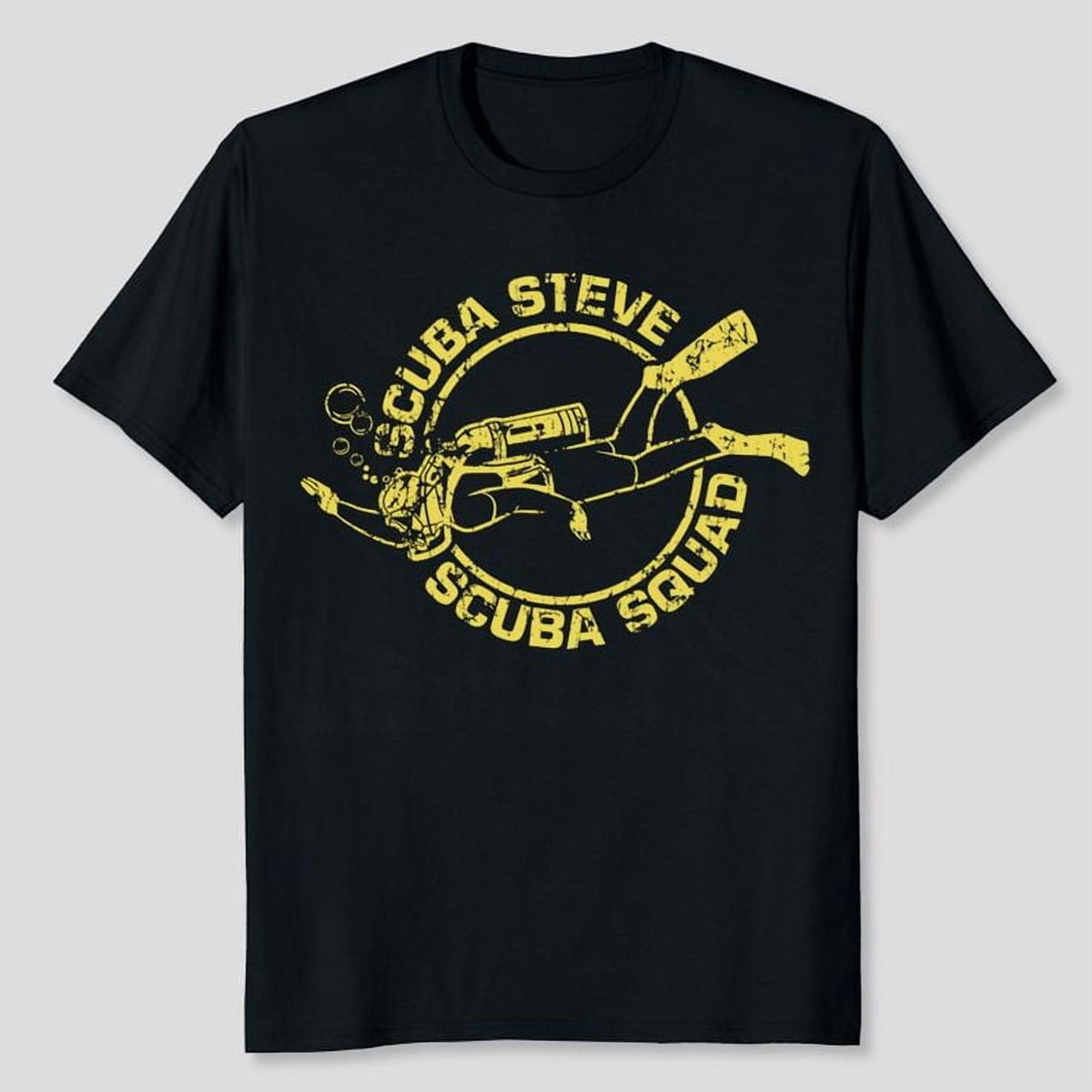 Scuba Steve Scuba Squad T Shirt Funny Vintage 90s Hilarious Retro Saying Cool, Men's And Women's Graphic Tee 100% Cotton by TBun, Full Sizes S-5XL