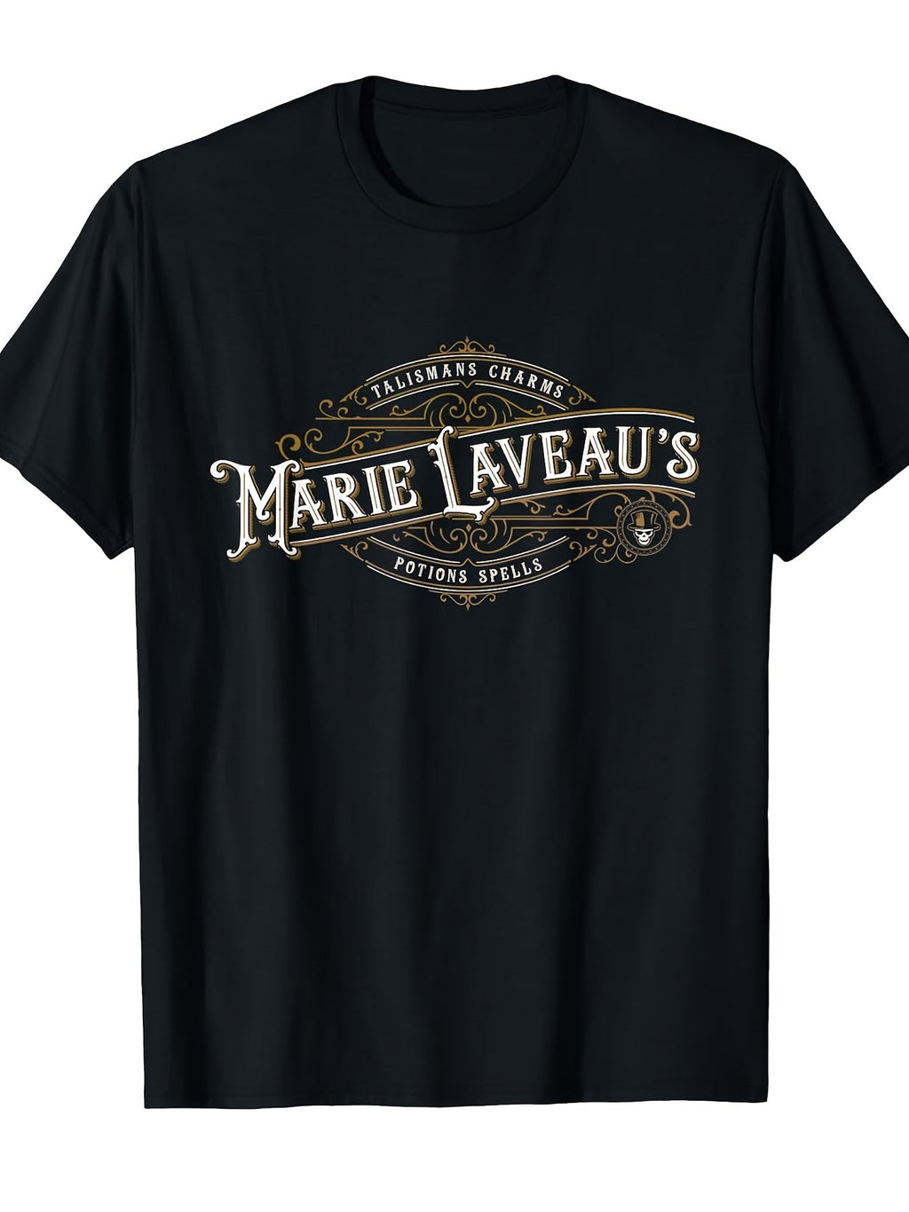 Marie Laveau's Voodoo Shop Potions Spells Halloween Gothic T-Shirt for Men Women