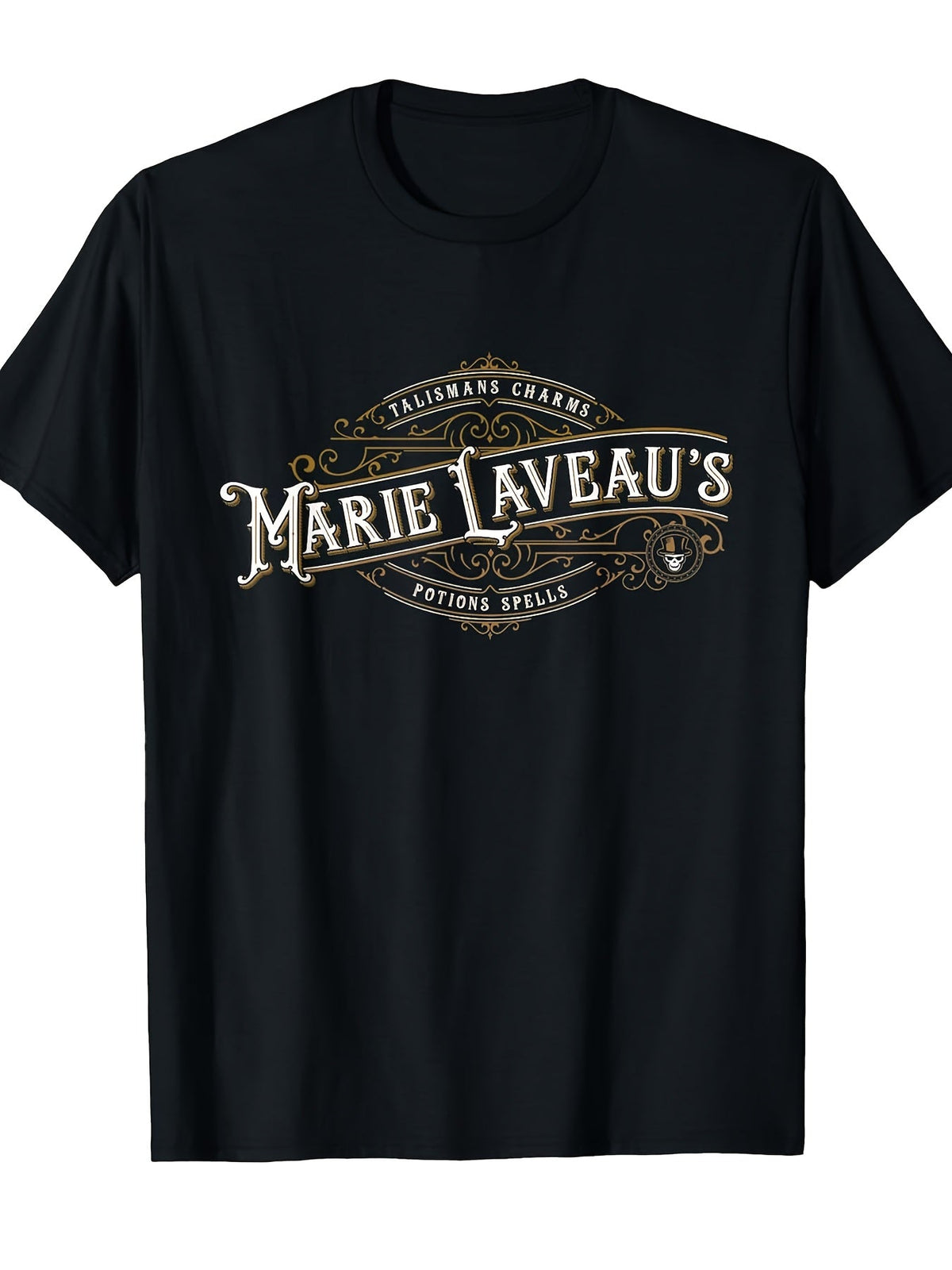 Marie Laveau's Voodoo Shop Potions Spells Halloween Gothic T-Shirt for Men Women