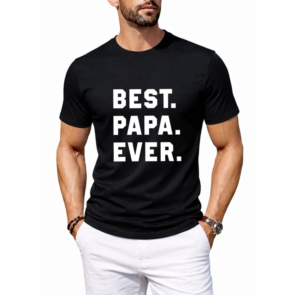 Men's Nacho Average Grandpa Funny Mexican Papa Retro Graphic T-Shirt, Casual Crew Neck Tee