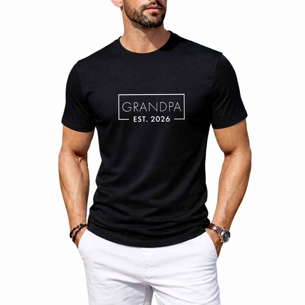 Men's Nacho Average Grandpa Funny Mexican Papa Retro Graphic T-Shirt, Casual Crew Neck Tee