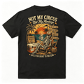 Not My Monkey Not My Circus Funny Monkey Saying Quote Retro ON BACK T-Shirt