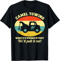 T-SHIRTCamel Towing Retro Adult Humor Saying Funny Halloween T-Shirt mens t shirt，black，women，funny，misfits，men，journey