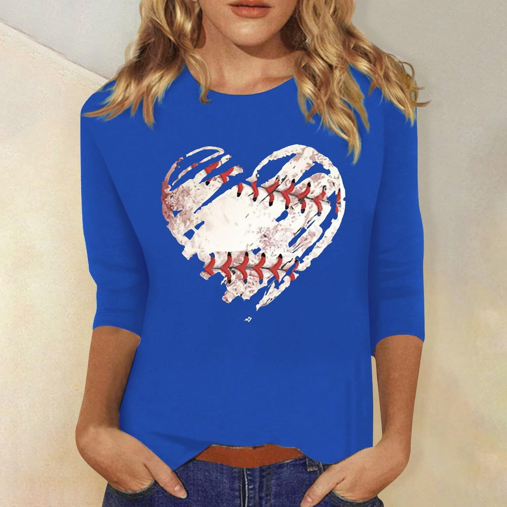 Tittly T Shirts for Women Graphic Tees Women Baseball Mom Tshirt Baseball Heart Graphic Tee Funny Short Sleeve Tops Tshirts Shirts Spring Tops for Women White XXL