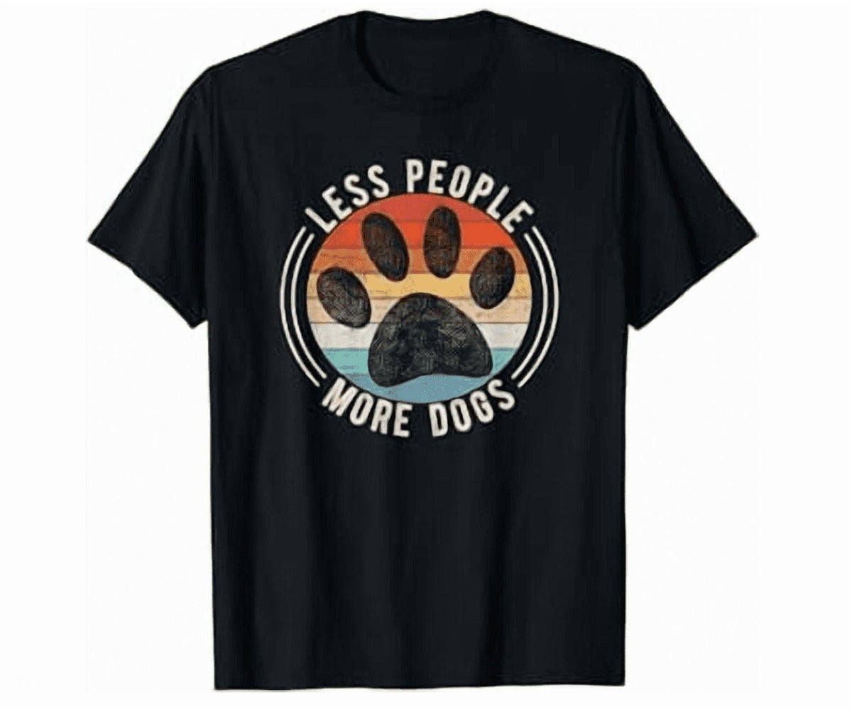 Vintage Retro Funny Sayings Dog Lover Less People More Dogs Shirt Hot Trending Shirt, Vintage Birthday Gift
