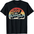 Vintage Retro Living The Dream Shirt Funny Saying T-Shirt - Classic Funny sarcasm t shirt Unisex 100% Cotton Crew Neck T-Shirt Breathable Casual Everyday Wear Affordable Graphic Soft Cheap t shirts