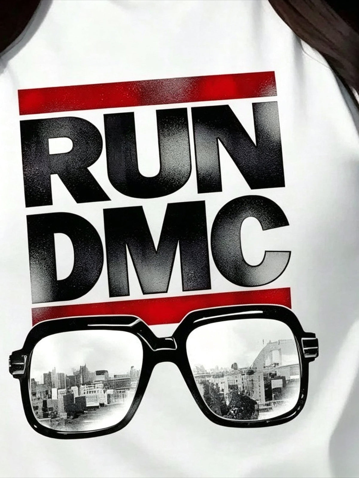 Run DMC Digital Print Cotton Short Sleeve Tee Hip Hop Music Summer Top